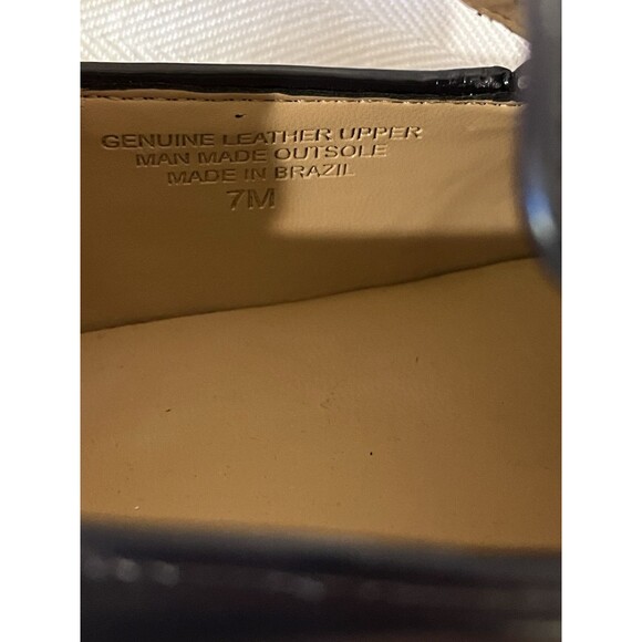 Talbots Navy Blue Leighton Tassel Wingtip Dress Loafer, Women 7m‎ All Leather - Picture 7 of 9